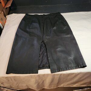 Black leather Skirt